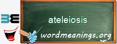 WordMeaning blackboard for ateleiosis